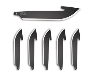 OD EDGE DROP-PT 2.5" BLADE 6PK BLK