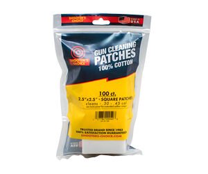 OTIS 2.5" SQ CLEANING PATCHES 100CT