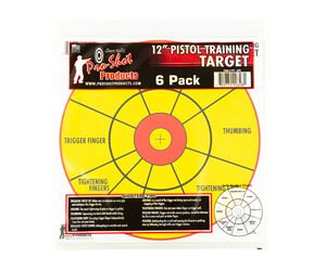 PROSHOT 12" BULLSEYE PISTOL TRNG 6PK