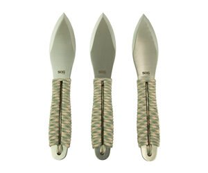 SOG FLING THRWNG KNVS 2.8" 3PK W/STH