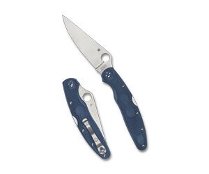 SPYDERCO POLICE 4 LTWT 4.38" BLU/SLV
