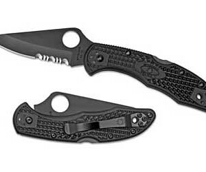 SPYDERCO DELICA4 COMBO BLADE BLK