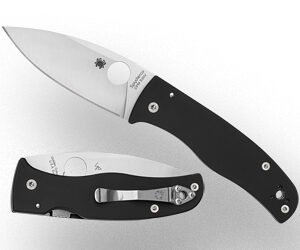 SPYDERCO BODACIOUS BLK/SLV S30V SRTD